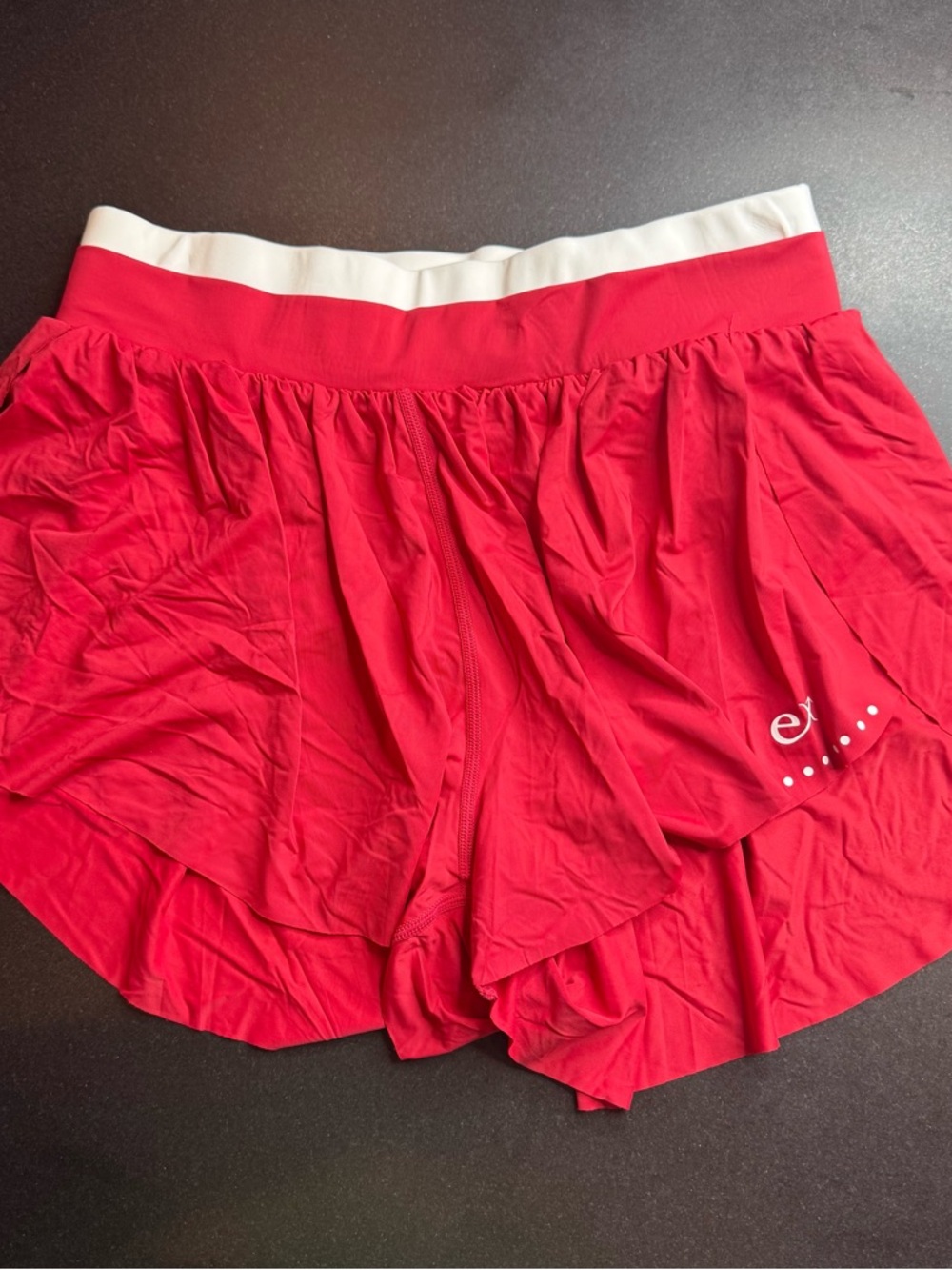 NWOT Expntl Athletics Red Flowy Running Shorts Athletic Medium Sporty